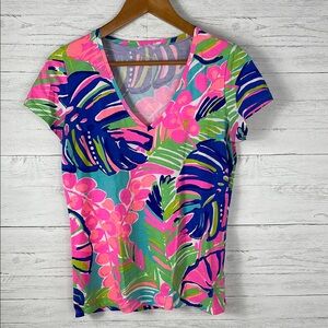 LILLY PULITZER Tropical Print Women's Top